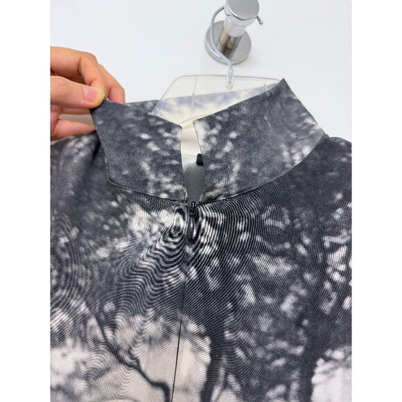 Akris Three Women Vivian Maier Print Silk Top Blouse Black Gray Photo Car 8 - Picture 4 of 16